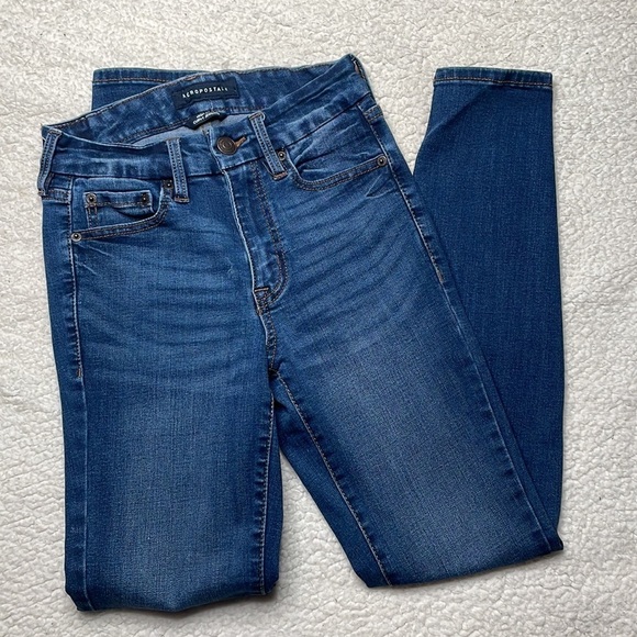 Aeropostale Premium Stretchy High-Rise Curvy Jegging Size 0 - Picture 8 of 10